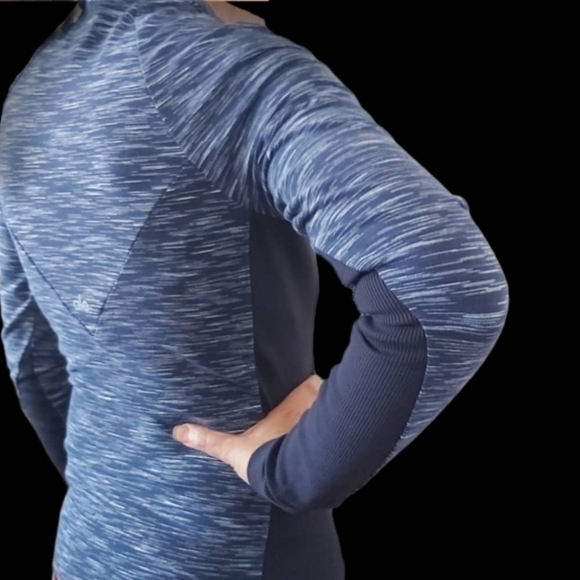 ALO Yoga Elite Jacket . Rich NAVY/Space DYE. - Picture 2 of 16